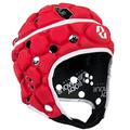 Body Armour Ventilator Headguard Rugby Head Protection Scrum Cap (Large Boys, Red)