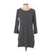 J.Crew Factory Store Casual Dress - Shift: Blue Print Dresses - Women's Size X-Small