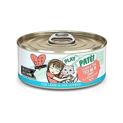 BFF Play Pate Lovers Salmon & Tuna Tuck Me In Wet Cat Food, 5.5-oz can, pack of 8