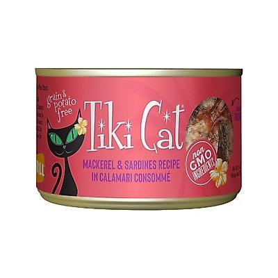 Tiki Cat Mackrel & Sardine Canned Cat Food, 6-oz, case of 8