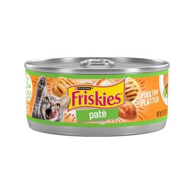 Friskies Pate Poultry Platter Canned Cat Food, 5.5-oz, case of 24