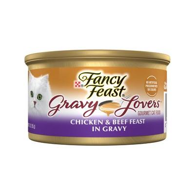 Fancy Feast Gravy Lovers Chicken & Beef Feast in Grilled Chicken Gravy Canned Cat Food, 3-oz, 24 ct