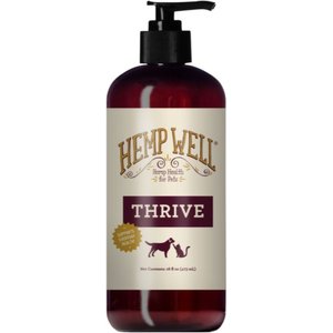 Hemp Well Hemp Thrive Liquid Cat & Dog Supplement, 16-fl oz bottle