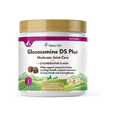 NaturVet Glucosamine DS+MSM & Chondroitin Dog & Cat Soft Chews, 120ct