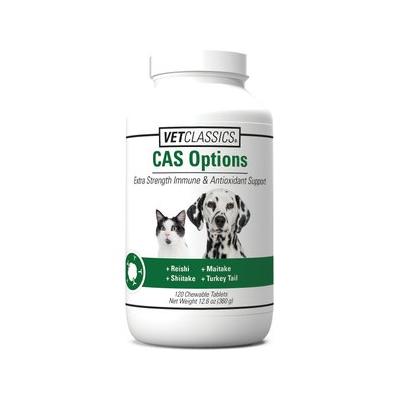 VetClassics CAS Options Extra Strength Immune & Antioxidant Support Chewable Tablets Dog & Cat Supplement, 120 count