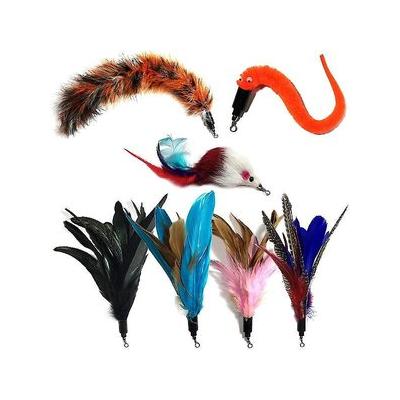 Pet Fit For Life 7 Piece Replacement Feather Pack for Wand Cat Toy