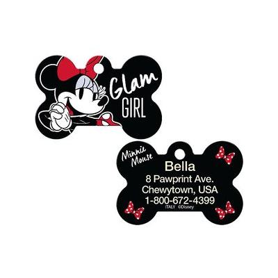 Disney Minnie Mouse Personalized Dog & Cat ID Tag, Large, Quick-Tag
