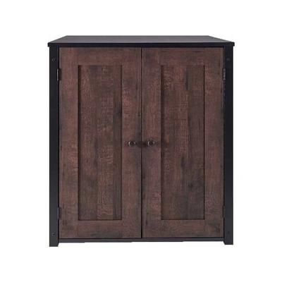 Whisker Litter-Robot Cat Litter Box Storage Cabinet, Brown