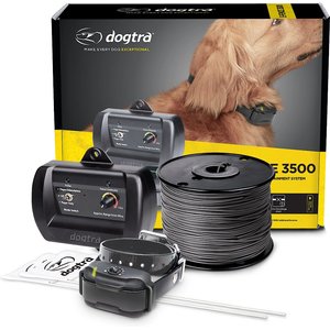 Dogtra E-FENCE 3500 Containment System in-Ground Wired Fence with Rechargeable Wireless Collar, Black