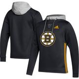 Men's adidas Black Boston Bruins Skate Lace Primeblue Team Pullover Hoodie