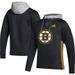 Men's adidas Black Boston Bruins Skate Lace Primeblue Team Pullover Hoodie