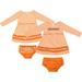 Girls Infant Colosseum Orange Miami Hurricanes Whoville Dress & Bloomer Set