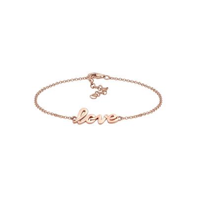 Elli - Love-Schriftzug 925 Sterling Silber Armbänder & Armreife 1 ct Damen