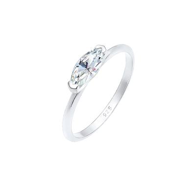 Elli Ring Bandring Marquise Kristalle 925 Silber 56 Damen Image