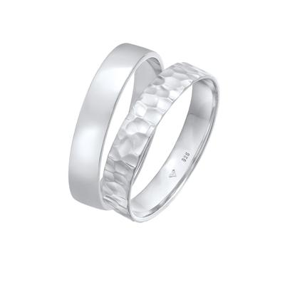 KUZZOI Set Unisex Basic Gehämmert 925 Silber 58 Herren Image