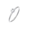 Elli - mit Smiling Face Rinky Ring 925 Silber Ringe Damen