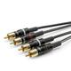 Sommer Cable - HBP-C2-0600 Klinke / Cinch Audio Anschlusskabel [2x Cinch-Stecker - 2x