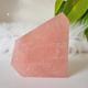 Free Standing Rose Quartz Slab | Natural Rose Quartz | Crystal Gemstone Slab | Rose Quartz Piece | Healing Rose Quartz Piece