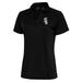 Women's Antigua Black Chicago White Sox Logo Tribute Polo