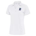 Women's Antigua White Detroit Tigers Logo Tribute Polo