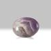 Astro Gallery of Gems Genuine Polished Chevron Amethyst Palm Stone Stone in Gray/Indigo/White | 2 H x 2.5 W x 1.25 D in | Wayfair PL-C57