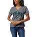 Women's League Collegiate Wear Heather Gray Tulane Green Wave Intramural Boyfriend V-Neck T-Shirt