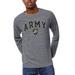 Men's League Collegiate Wear Heather Gray Army Black Knights 1965 Victory Falls Long Sleeve Tri-Blend T-Shirt