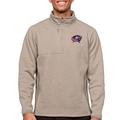 Men's Antigua Oatmeal Columbus Blue Jackets Course Quarter-Zip Pullover Top