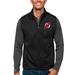 Men's Antigua Black New Jersey Devils Links Full-Zip Golf Vest