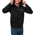 Men's Antigua Black San Jose Sharks Protect Full-Zip Hoodie