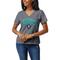 Women's League Collegiate Wear Heather Gray UNC Wilmington Seahawks Intramural Boyfriend V-Neck T-Shirt