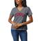 Women's League Collegiate Wear Heather Gray Temple Owls Intramural Boyfriend V-Neck T-Shirt