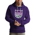 Men's Antigua Purple Sacramento Kings Team Logo Victory Pullover Hoodie