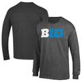 Men's Champion Gray Big Ten Gear Conference Long Sleeve T-Shirt