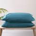 300 Thread Count Tencel Lyocell Sateen Pillowcase Set by BrylaneHome in Teal (Size STAND)