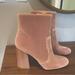 Nine West Shoes | Gorgeous Nine West Velvet Pink Boots | Color: Pink | Size: 11