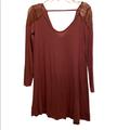 American Eagle Outfitters Dresses | American Eagle Outfitters Long Sleeve Dress Size S | Color: Red | Size: S