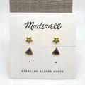 Madewell Jewelry | Madewell Gold Star & Slice Studs | Color: Blue/Gold | Size: Os