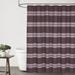 Ruvanti Shower Curtain Poly Cotton Single Shower Curtain Striped Hookless Standard 72x72 inches Cotton Blend in Brown/Gray | 72 H x 72 W in | Wayfair