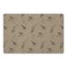 Brown 18 x 27 x 1 in Kitchen Mat - The Holiday Aisle® Domique Pine Birds Kitchen Mat Synthetics | 18 H x 27 W x 1 D in | Wayfair