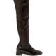 Gucci Shoes | Gucci Claus Stretch Leather Over The Knee Thigh High Boots | Color: Black | Size: 38eu