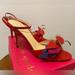 Kate Spade Shoes | Kate Spade Cecelia Stiletto Strappy Sandal Heels - Size 9.5 - Like New In Box | Color: Pink/Red | Size: 9.5