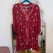 Free People Dresses | Free People Red Embroidered Swing Dress | Color: Orange/Red | Size: M