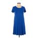 Old Navy Casual Dress - A-Line: Blue Solid Dresses - Women's Size X-Small