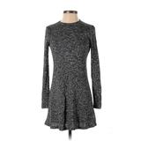 Topshop Casual Dress - A-Line: Silver Dresses - Women's Size 2