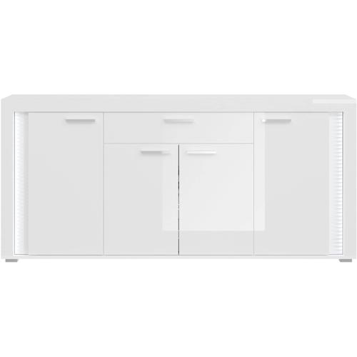 „Sideboard INOSIGN „“Viborg““ Sideboards Gr. B/H/T: 182 cm x 84 cm x 42 cm, 1, weiß (weiß nb, hochglanz) Sideboards inkl. Vertikaler Frontbeleuchtung“