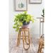 Bay Isle Home™ Adelajde Round Pedestal Plant Stand Wood in Brown | 17.75 H x 13.5 W x 13.5 D in | Wayfair 4CF48BABA99B4BD48DDBFE1B2D64B0F6