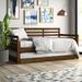 Lark Manor™ Alexz Wood Daybed w/ Pop Up Trundle Bed Wood in Brown | 38.5 H x 42.5 W x 80 D in | Wayfair 25A4CCFD5B764F6AA9A6928A2FE5357E