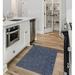 White 60 x 36 x 0.08 in Kitchen Mat - KAVKA DESIGNS Amaze Navy Kitchen Mat | 60 H x 36 W x 0.08 D in | Wayfair MWMAT-17304-3X5-KAV2735