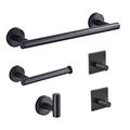 QIANXING Towel Rack Set Include Bath Hand Towel Bar+toilet Paper Holder+2 Robe Towel Hooks Metal | Wayfair wwy-643286564888